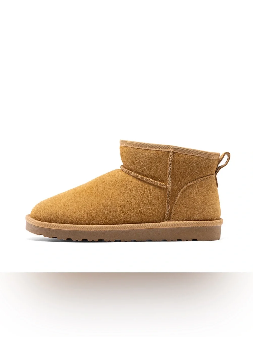 Bruno Marc’s Men's Classic Shorty Suede Winter Boots - Chestnut Brown 10.5 NWT